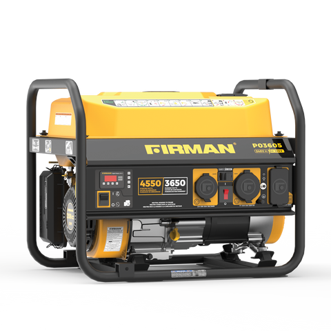 Restored Firman Gas Portable Generator P03605 | 4550W | Recoil Start | 120/240V | Versatile Outlets | Generator Only (Refurbished)