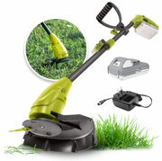 Restored Sun Joe 24V-HT18-GT10-LTE | 24V Cordless Hedge Trimmer + Stringless Grass Trimmer | W/ 2.0-Ah Battery + Charger (Refurbished)
