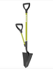 Restored Sun Joe SJ-SHLV07 | Shovelution Strain-Reducing Garden Shovel | Spear Head Digging | 9-Inch Steel (Refurbished)